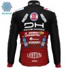 Set Fietsshirt Lange Mouw + Lange Koersbroek Drone Hopper 2022 Androni Giocattoli Winter Thermal Fleece Rood Zwart